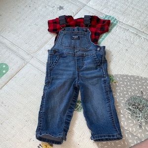 Blue Overalls 9 months.
